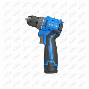 دریل پیچ‌ گوشتی شارژی ۱۰ میلیمتری ۱۲ ولت براشلس با کیف BMC  نووا مدل 7717
